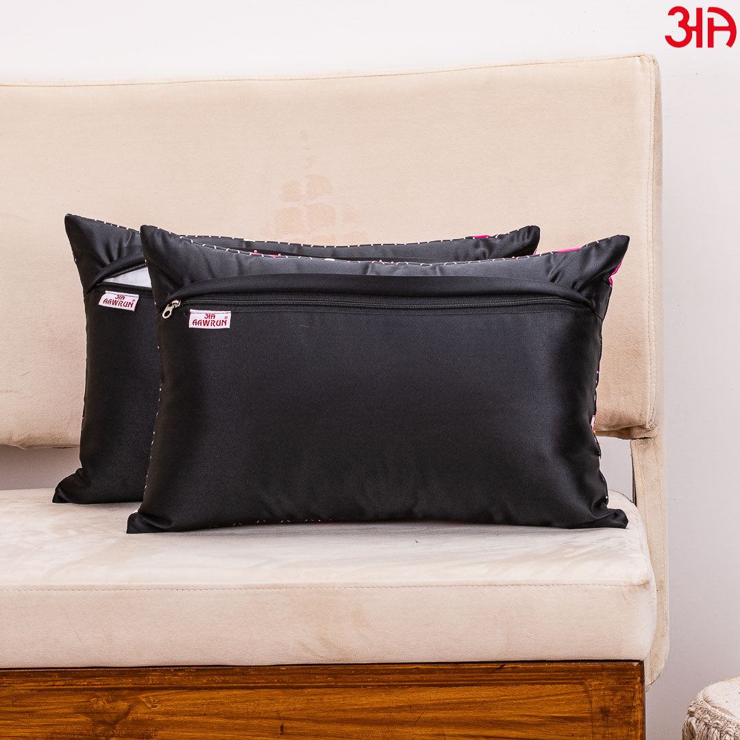 Heart Design Embellished Cushion Cover