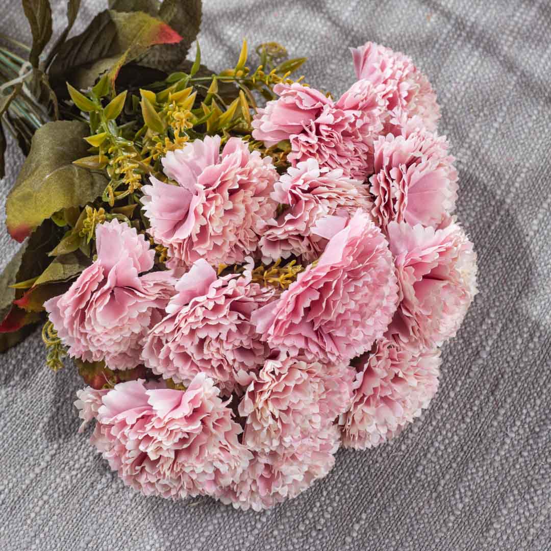 Pink Artificial Flower Bunch – 45cm PVC & Nylon-1