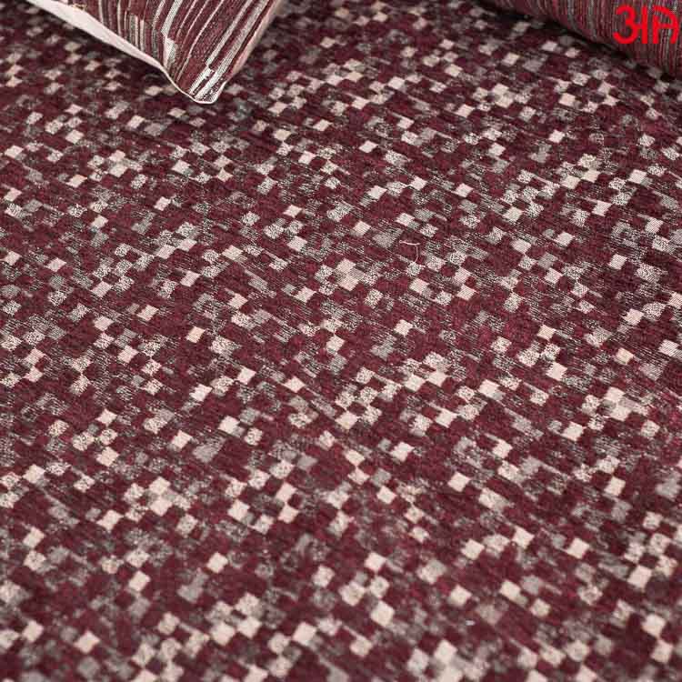 Maroon Abstract Textured King Size (100x108)-Inch Bedcover Set (1+2+2)