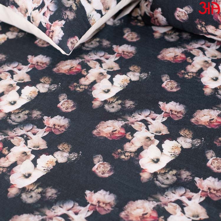 Floral King Size (100x108)-Inch Cotton Bedcover Set (1+2+2)