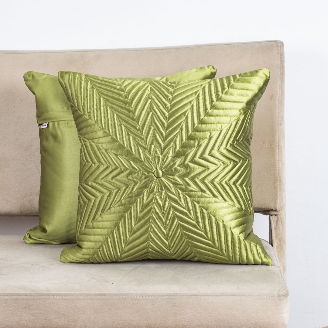 StarQuilt Blue Satin Cushion Cover – 16x16 Inch Stylish Home Décor