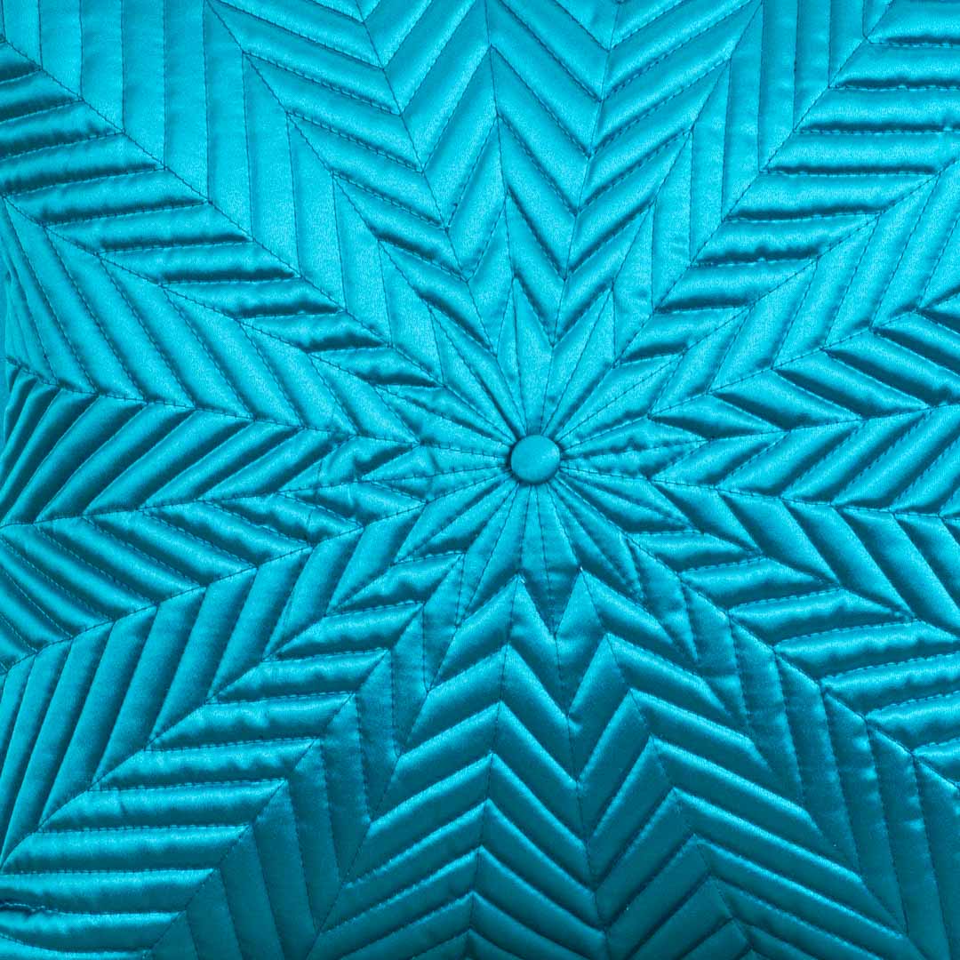 StarQuilt Blue Satin Cushion Cover – 16x16 Inch Stylish Home Décor
