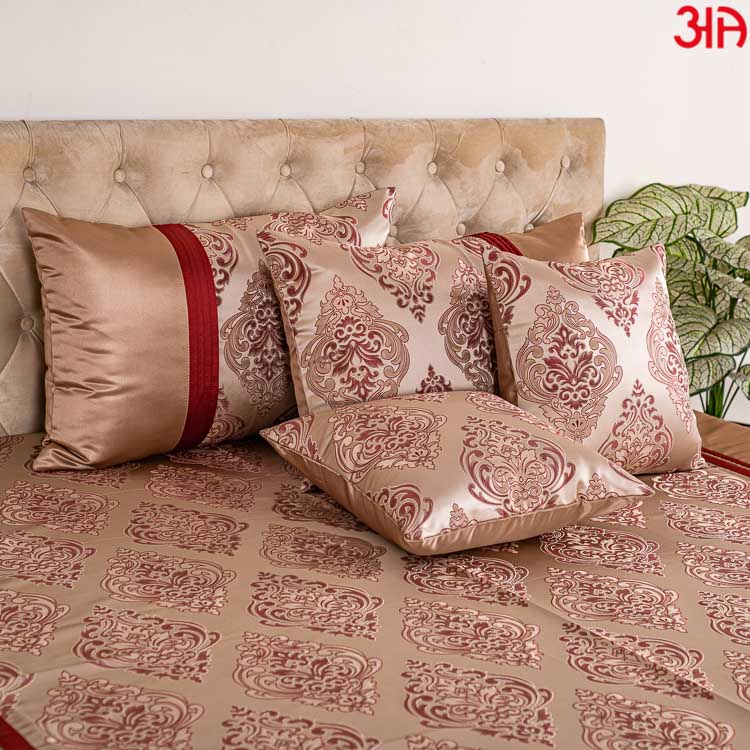 Copper King Size (100x108)-Inch Bedcover Set (1+2+2)