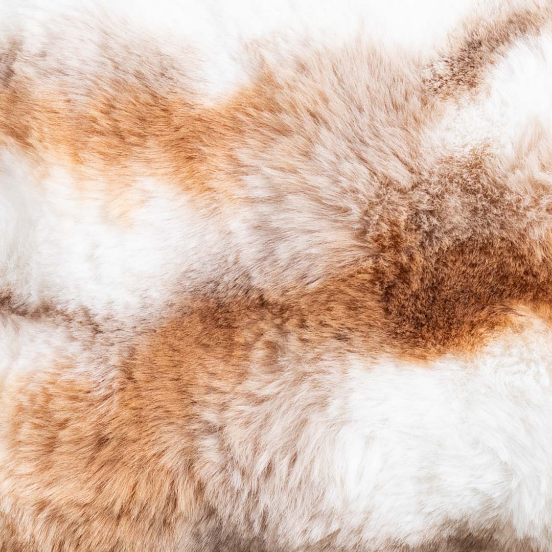 Velvet & Fur Tie-Dye Pom-Pom Cushion – 12×18"