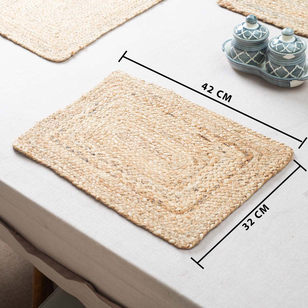 Natural Jute Table Mat – 36×51 CM