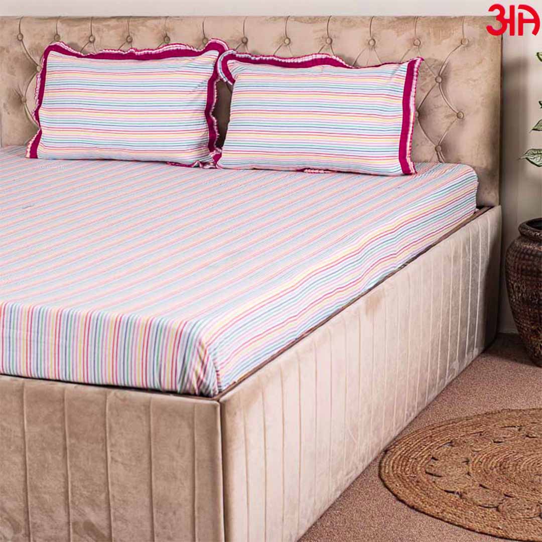 Rangoli King Size (100x108)-Inch Bedcover Set (1+2)