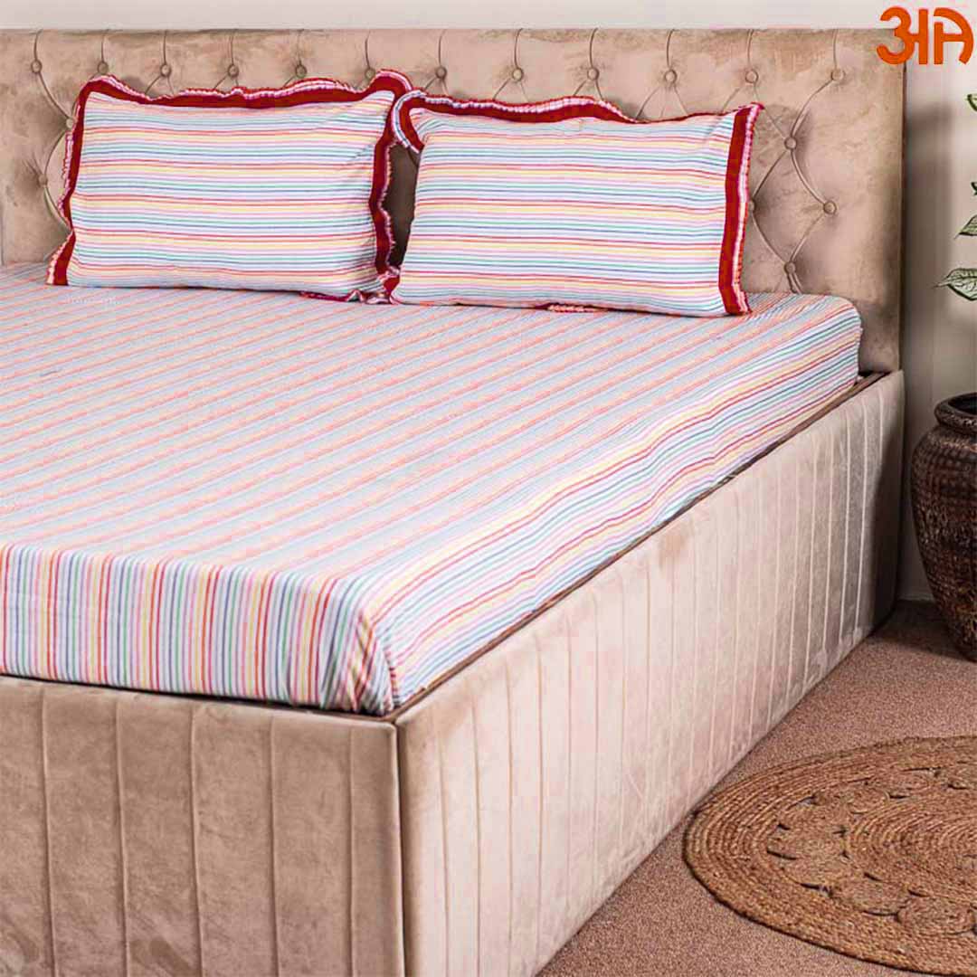 Rangoli King Size (100x108)-Inch Bedcover Set (1+2)