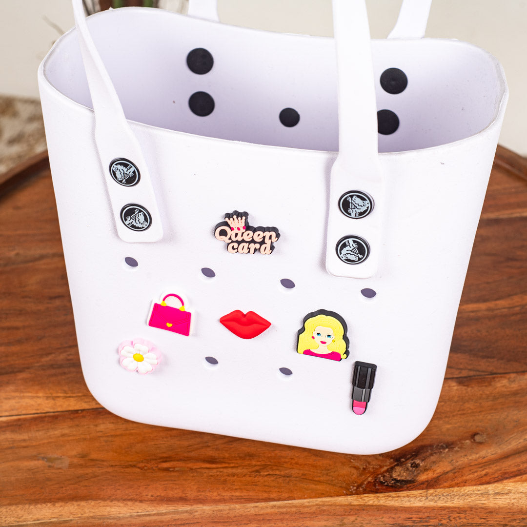 Croc-Inspired EVA Silicone Mini Tote – 20×20 CM