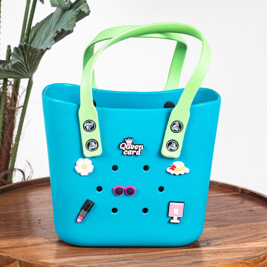 Croc-Inspired EVA Silicone Mini Tote – 20×20 CM