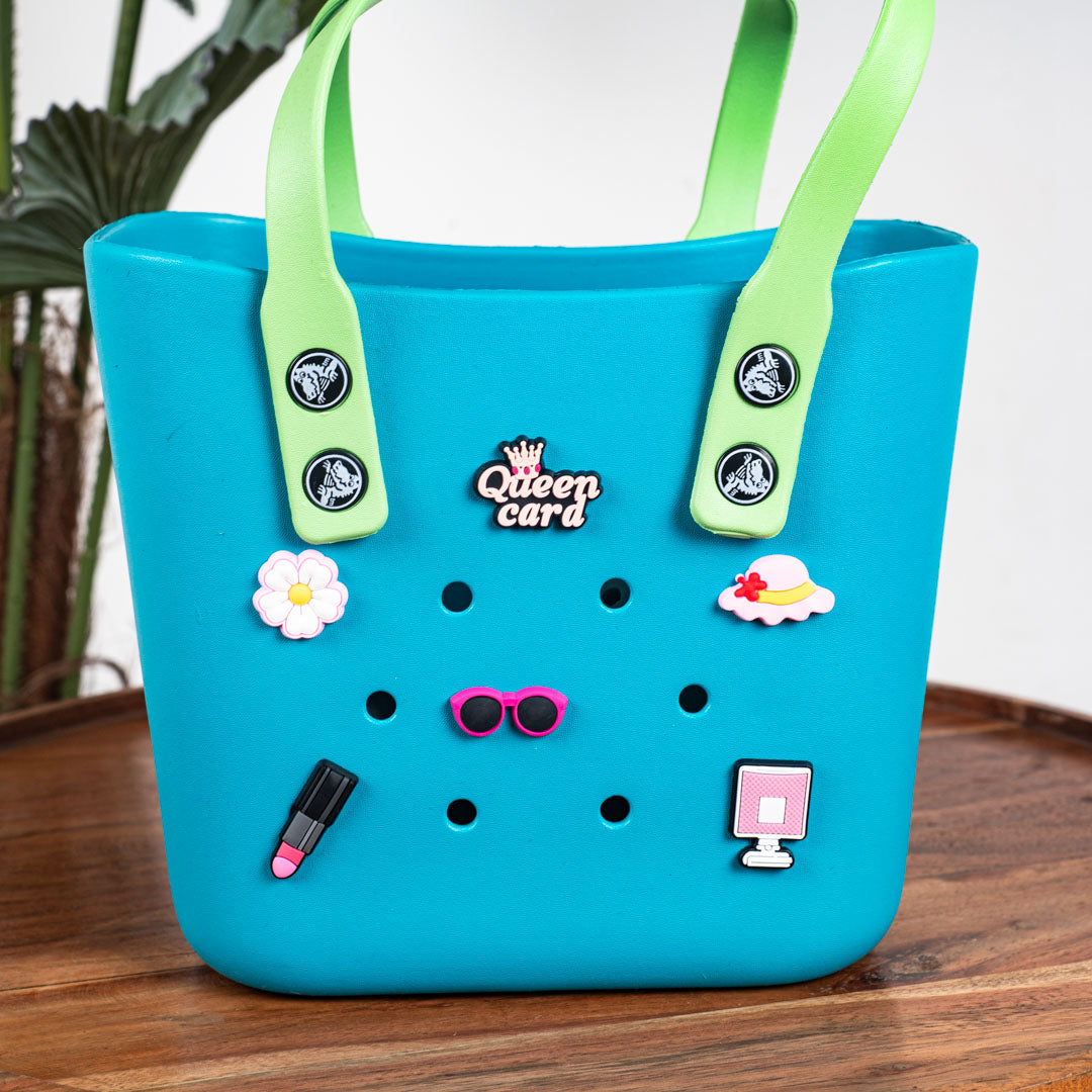 Croc-Inspired EVA Silicone Mini Tote – 20×20 CM