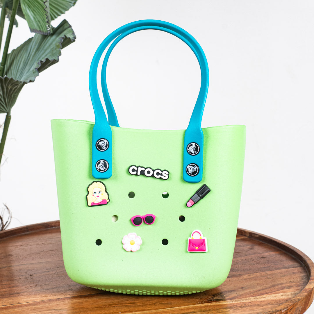 Croc-Inspired EVA Silicone Mini Tote – 20×20 CM