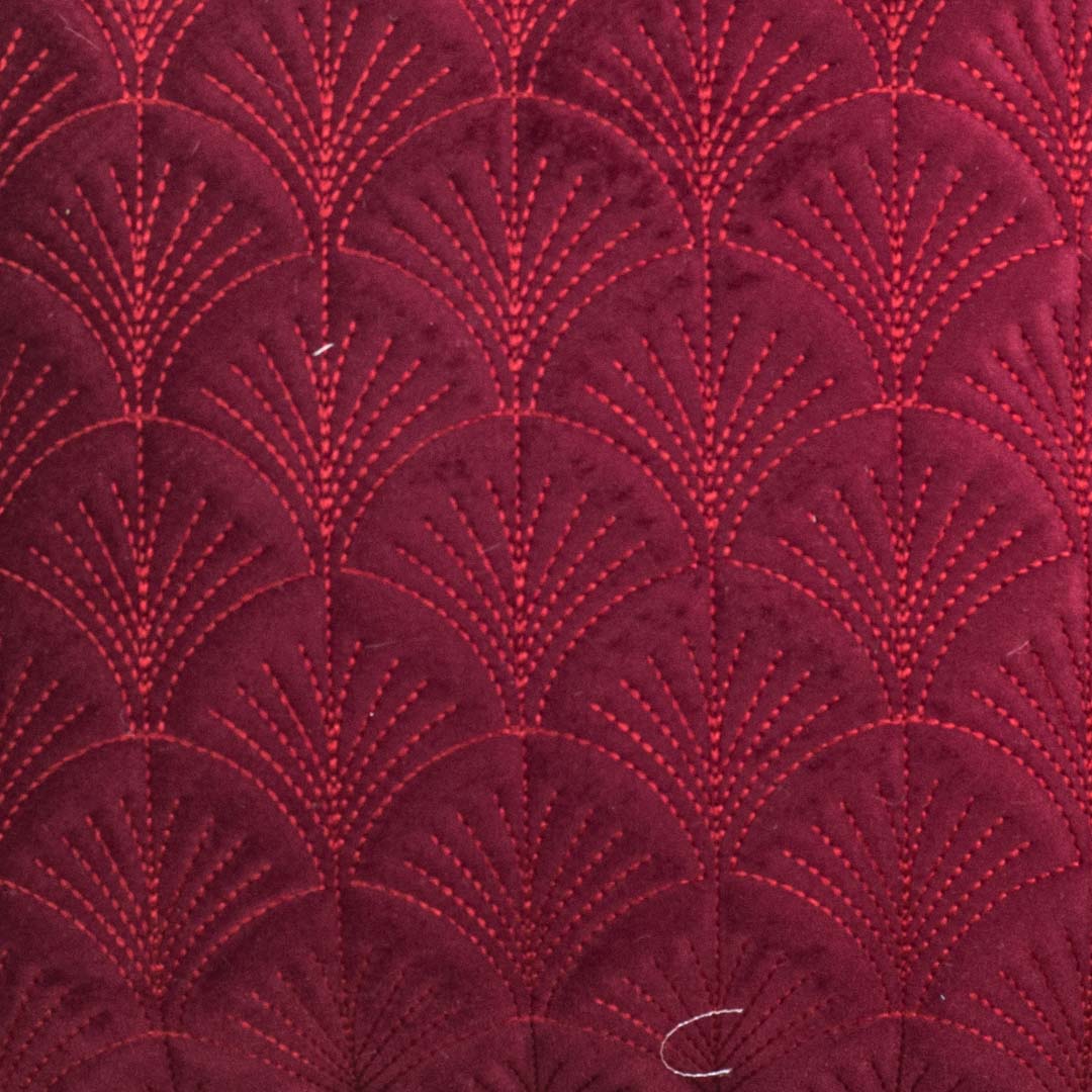 Premium self Embossed Leaf Design Cushion Cover