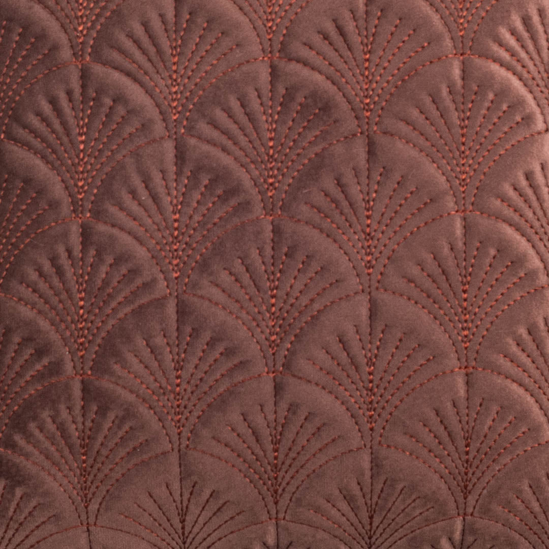 Premium self Embossed Leaf Design Cushion Cover