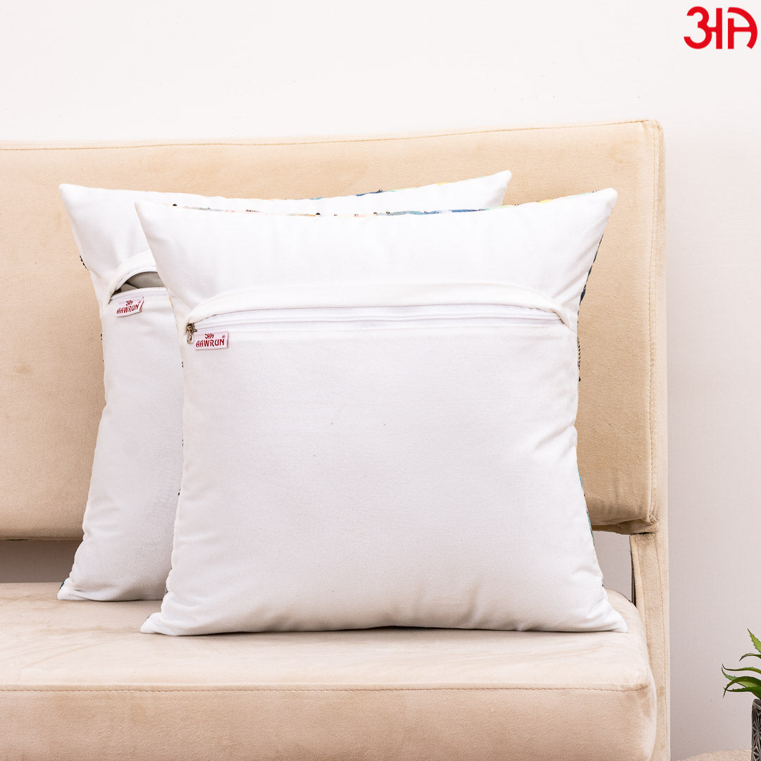 Vibrant Colourful Cloud Velvet Cushion Cover