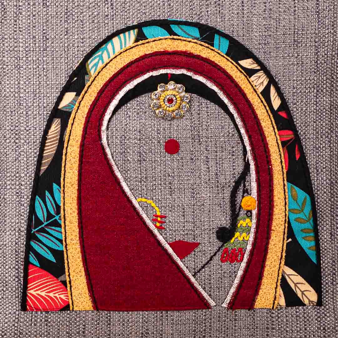 MR. RAJASTHAN And MRS. RAJASTHAN Combo Traditional Cushion Cover