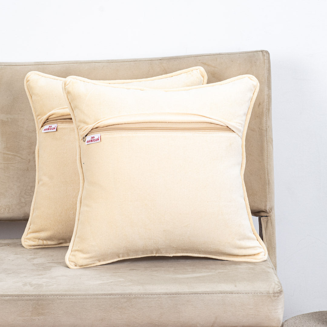 Diamond Stitch Velvet Cushion – 16 × 16 in