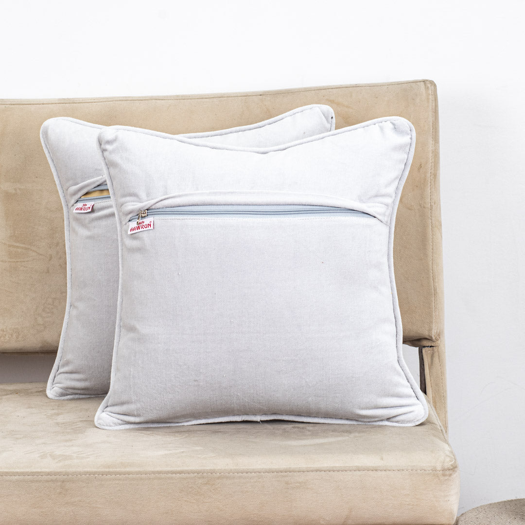 Diamond Stitch Velvet Cushion – 16 × 16 in