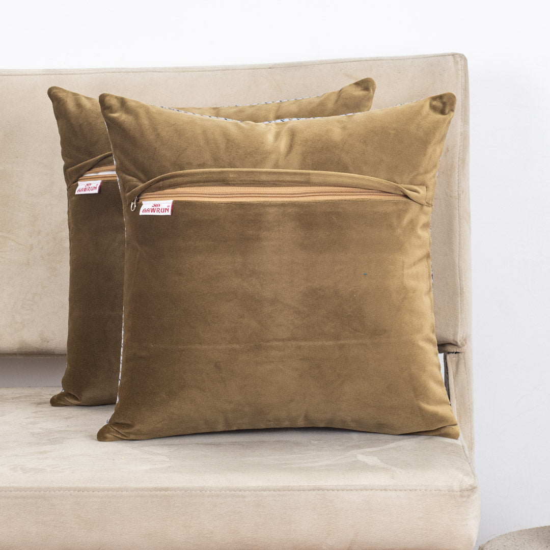 Suede Velvet Cushion Cover – 16×16″