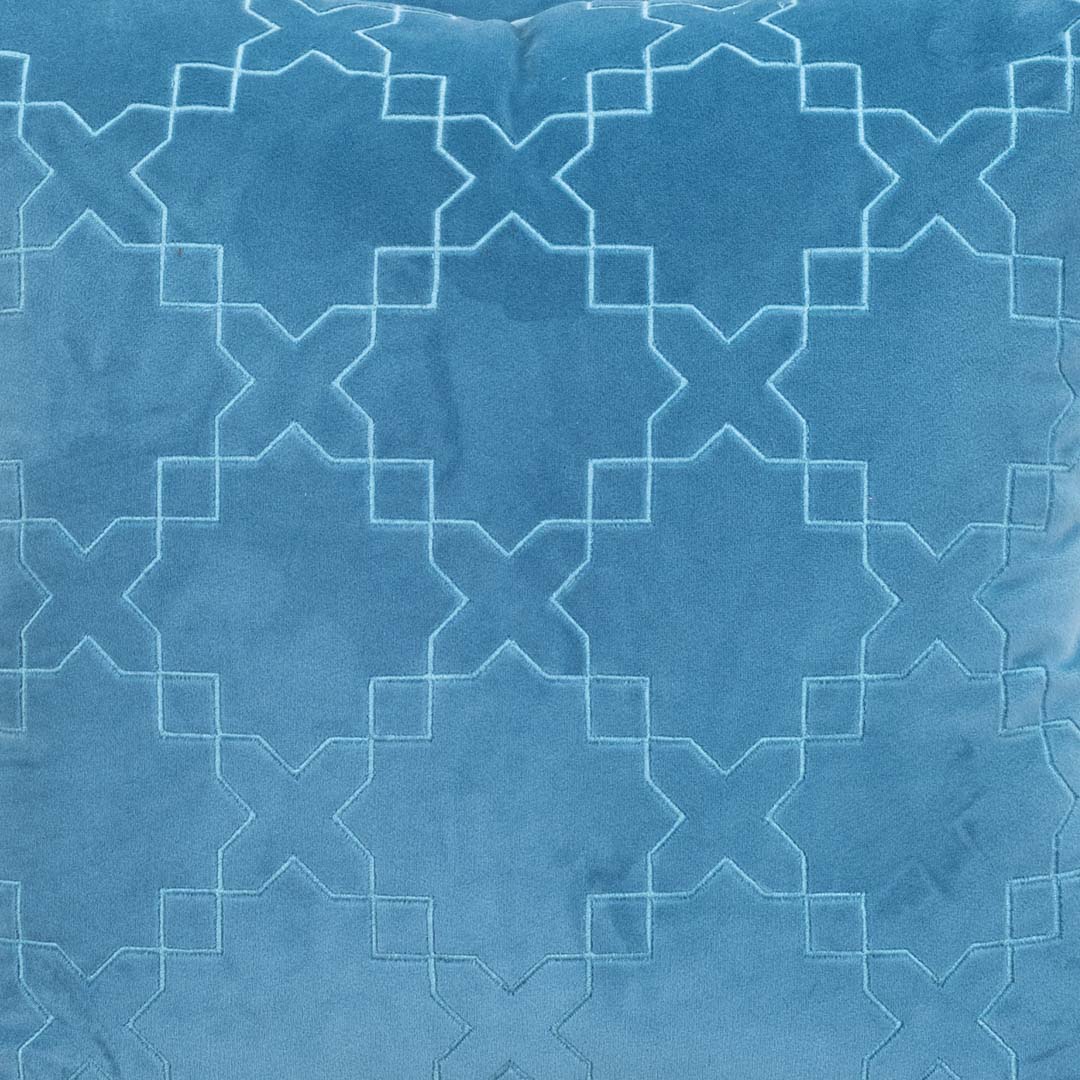 Premium Self Embossed Star Design Cushion Cover