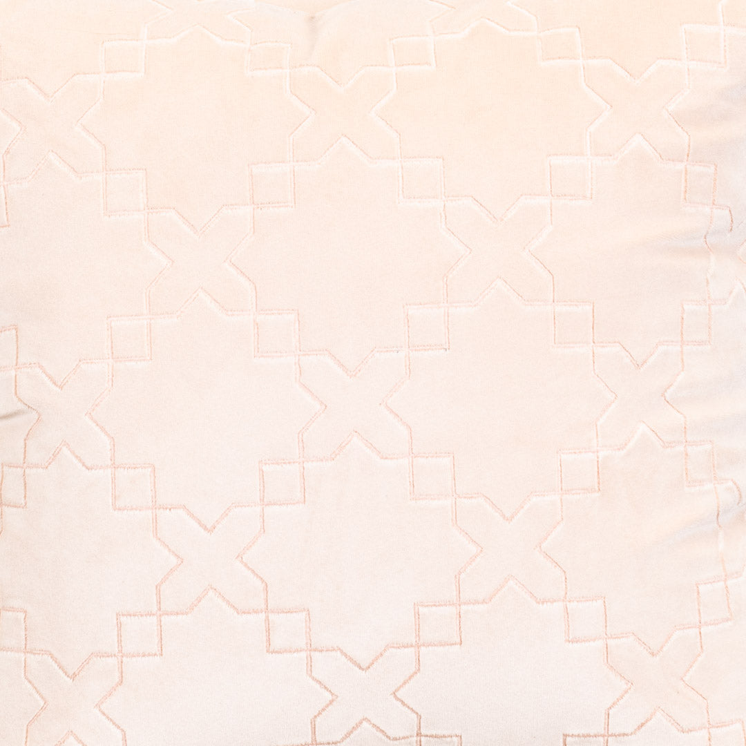 Premium Self Embossed Star Design Cushion Cover
