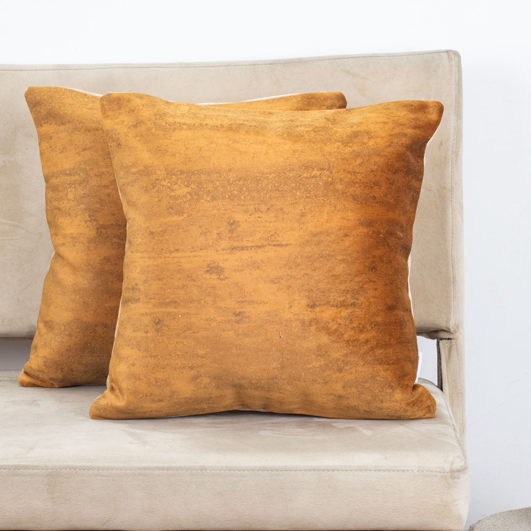 Solid Textured Suede Velvet Cushion Cover