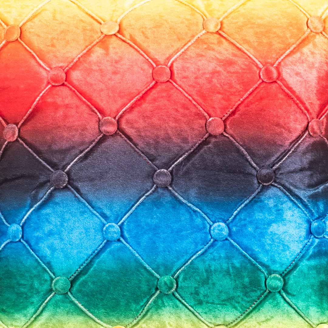 Designer Ombre Velvet Cushion Cover – Multi – 16×16″