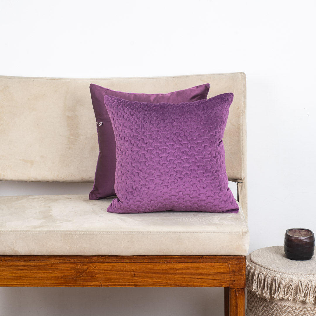 Luxury China Velvet Textured Cushion Cover – 16×16″