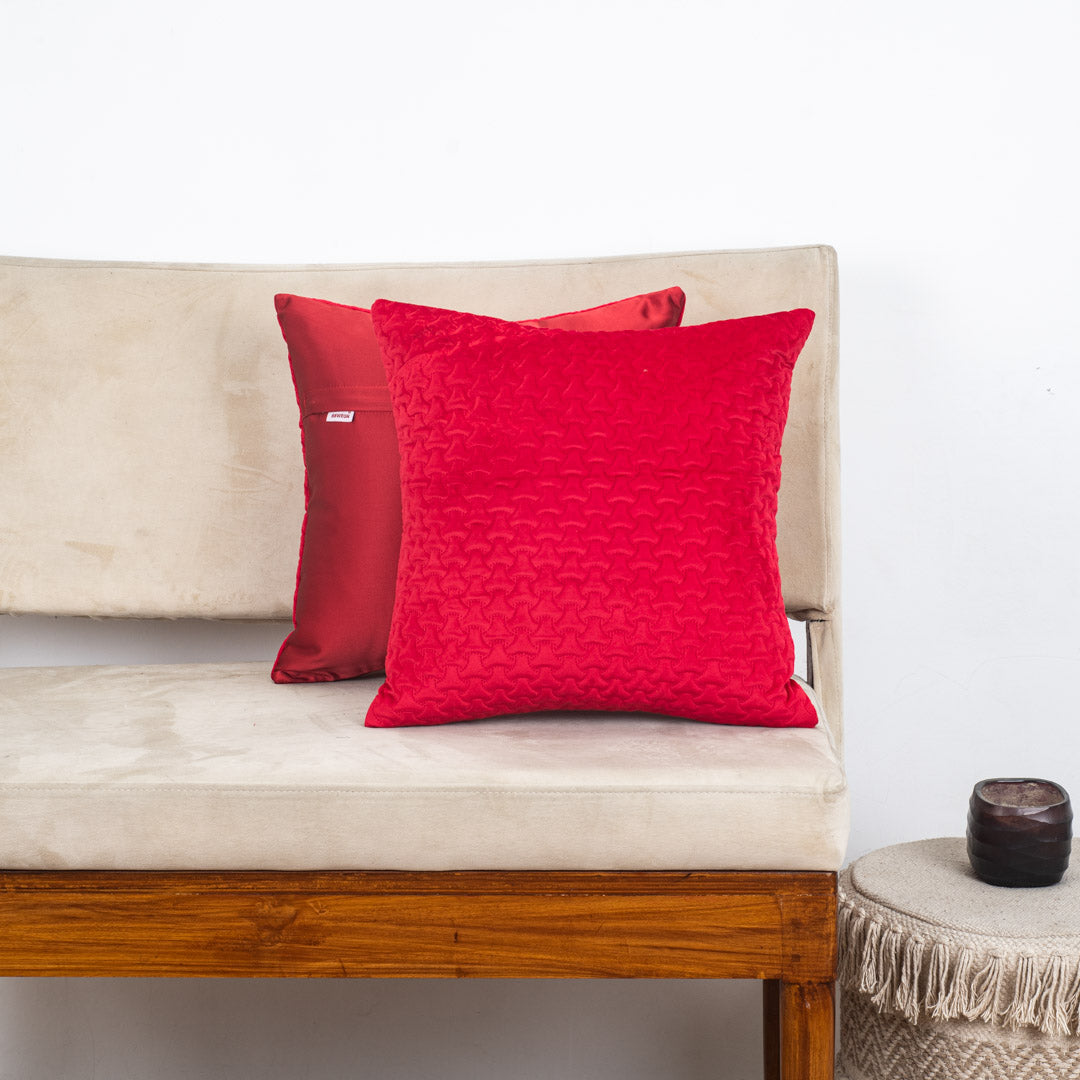 Luxury China Velvet Textured Cushion Cover – 16×16″