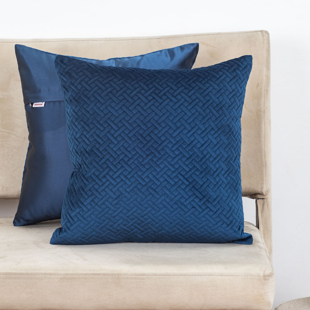 Textured Chain Velvet Cushion Cover – 16×16″