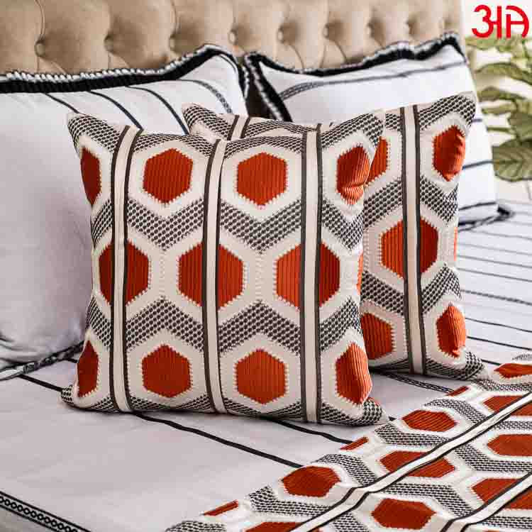 EMB Bed Runner Set (16x84 & 16x16) Inch