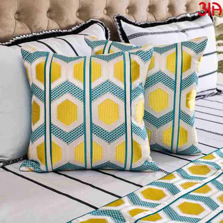 EMB Bed Runner Set (16x84 & 16x16) Inch