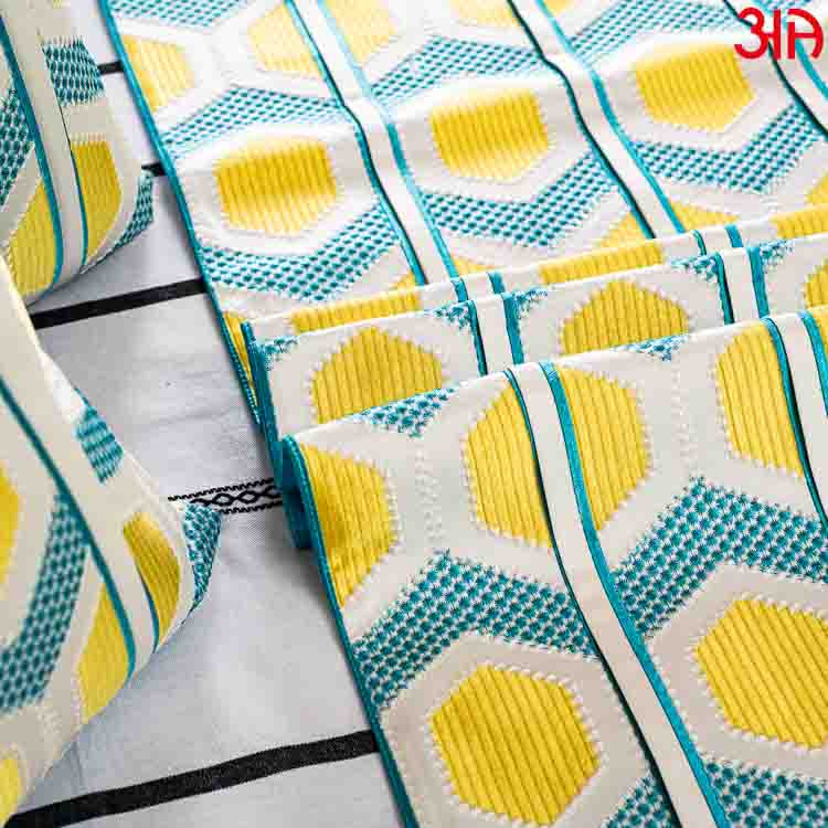 EMB Bed Runner Set (16x84 & 16x16) Inch