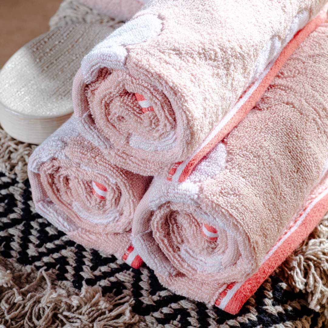 Blush Petal Cotton Towel – 42 × 75 cm-DGN-8