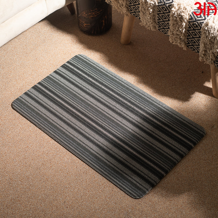 Hoopla Stripe Pvc Front Door Mat (45X75)-CM