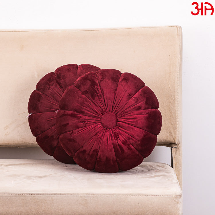 Soft Velvet Pumpkin Cushion With Filler