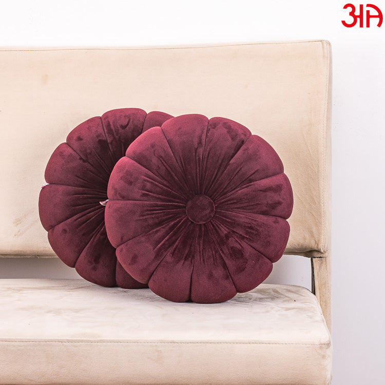 Soft Velvet Pumpkin Cushion With Filler