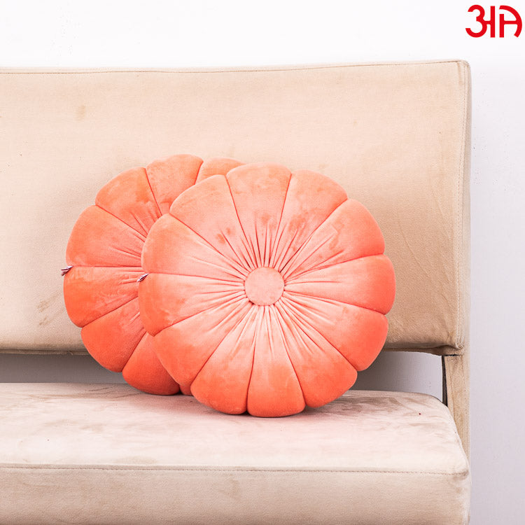 Soft Velvet Pumpkin Cushion With Filler