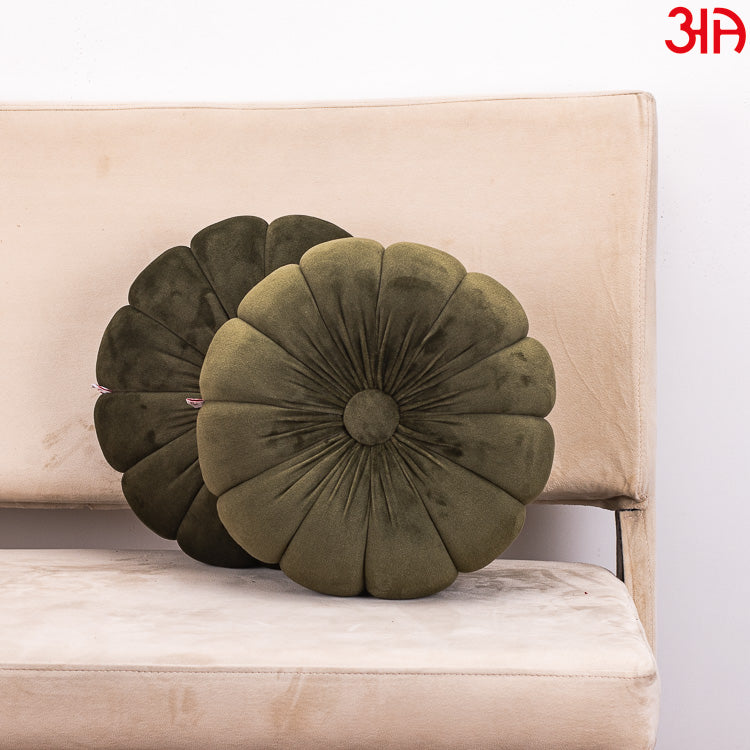 Soft Velvet Pumpkin Cushion With Filler