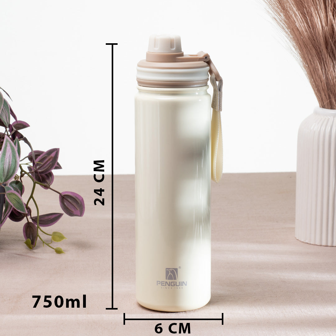 Penguin Anti-Rust Metallic Bottle – 750ml-24×6 cm