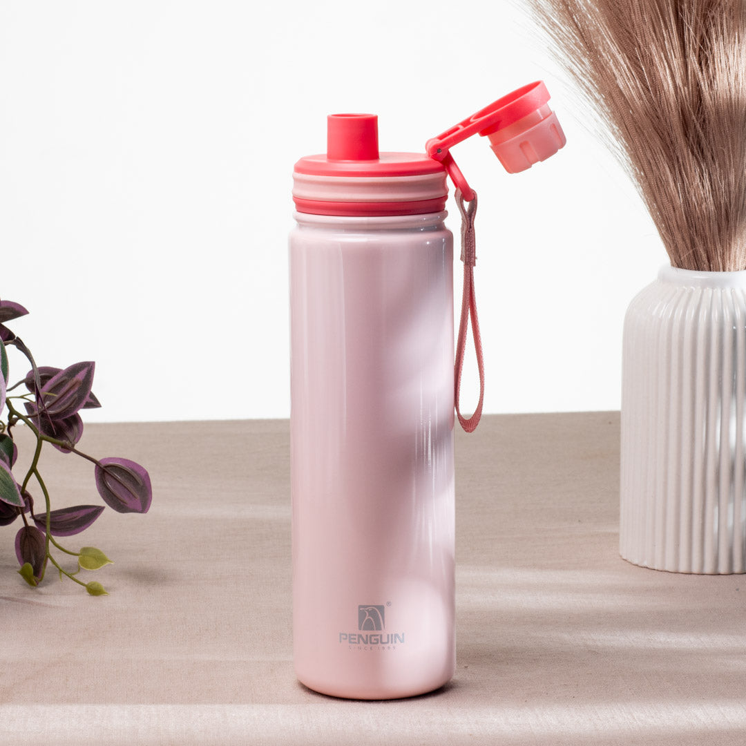 Penguin Anti-Rust Metallic Bottle – 750ml-24×6 cm