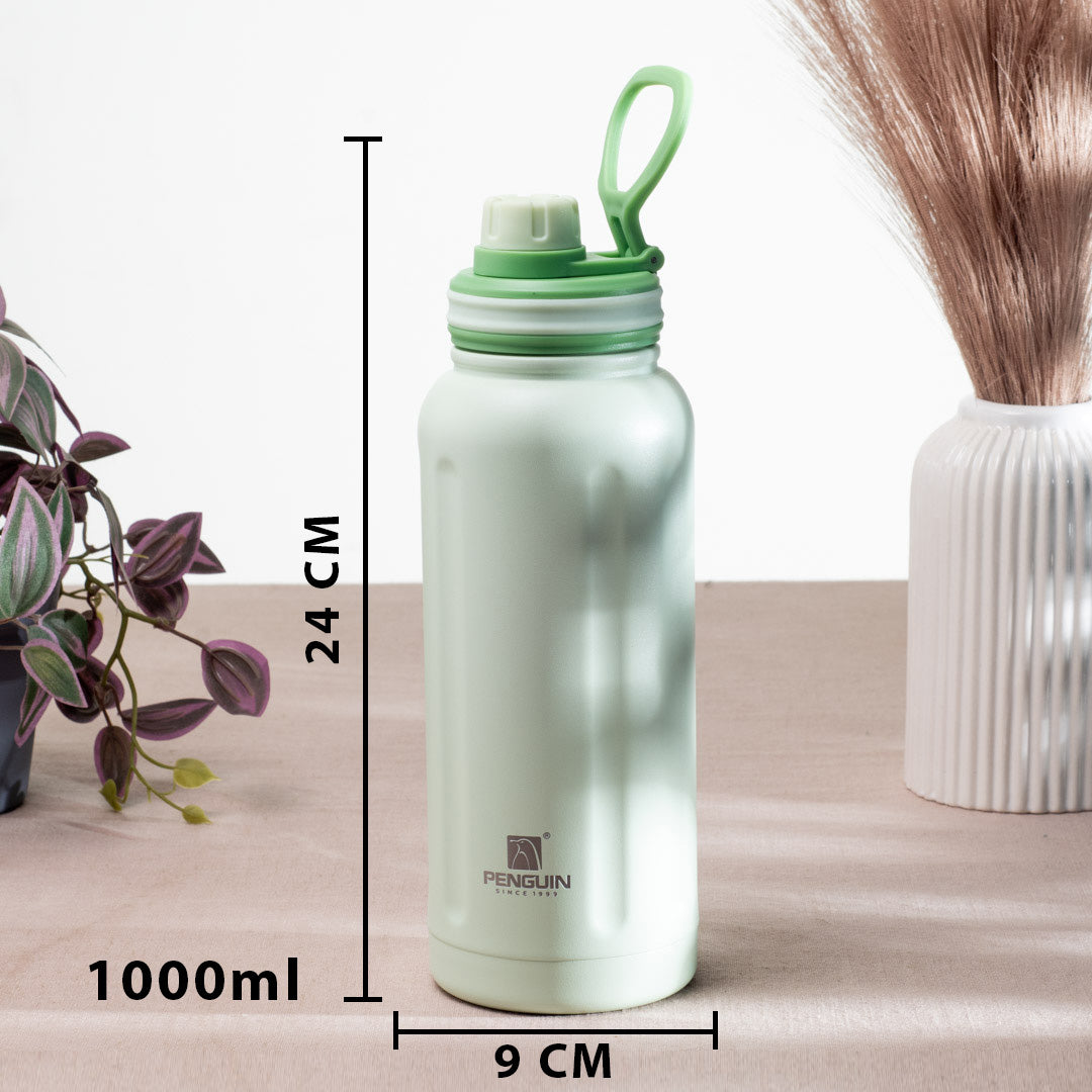 Penguin Matte Anti-Rust Stainless Steel Bottle – 1000ml-24×9 cm