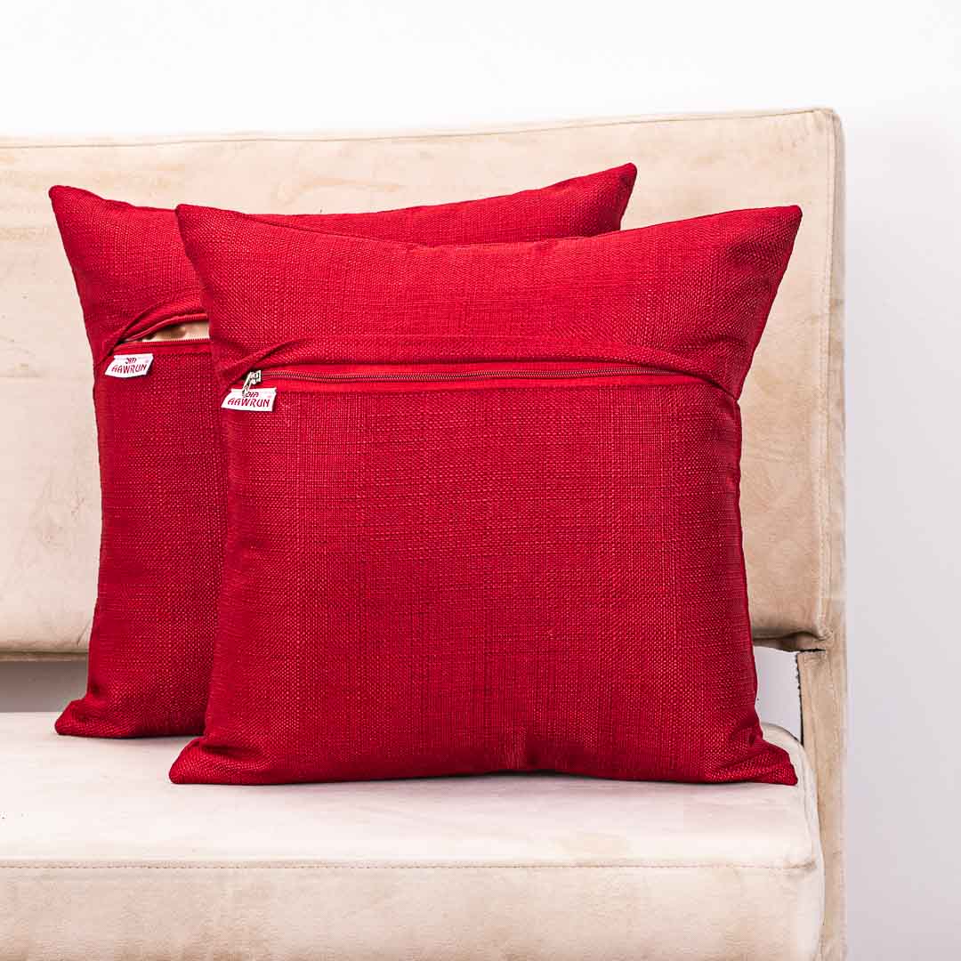 MR. RAJASTHAN And MRS. RAJASTHAN Combo Traditional Cushion Cover