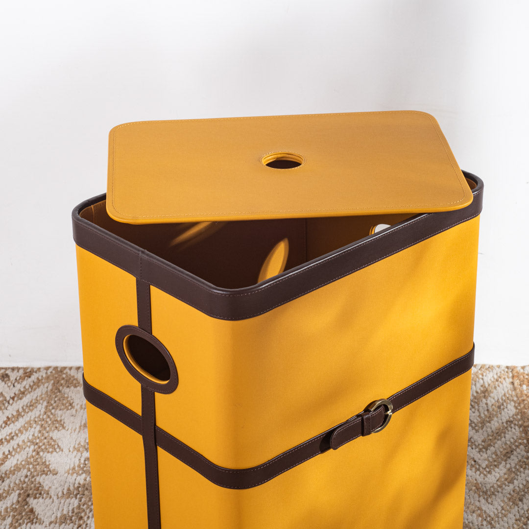 Buckle Design Laundry Box (16x11x24) Inch