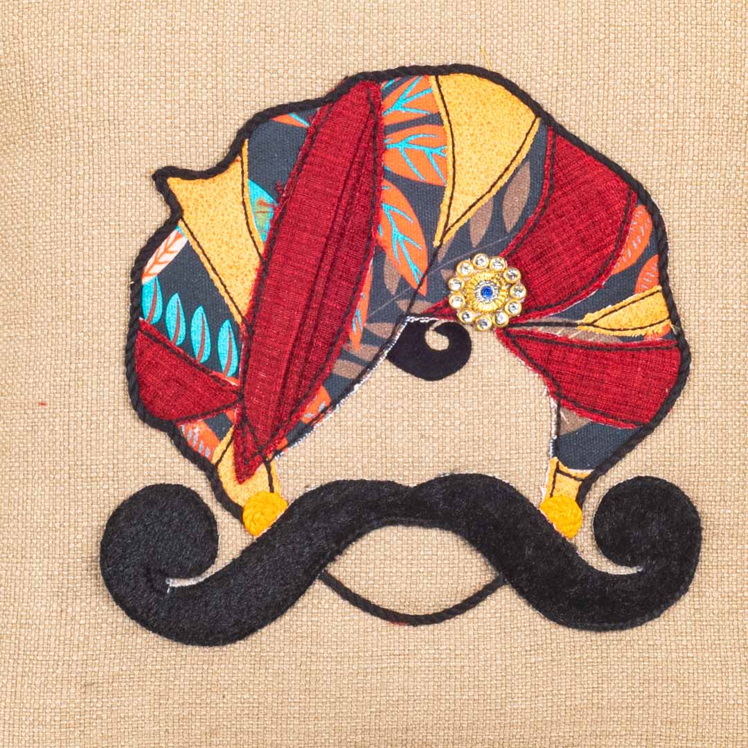 MR. RAJASTHAN And MRS. RAJASTHAN Combo Traditional Cushion Cover