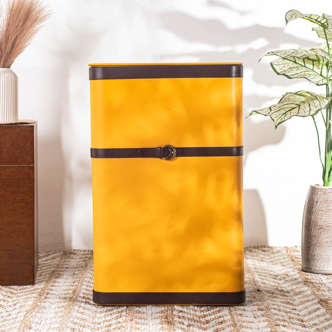 Buckle Design Laundry Box (16x11x24) Inch