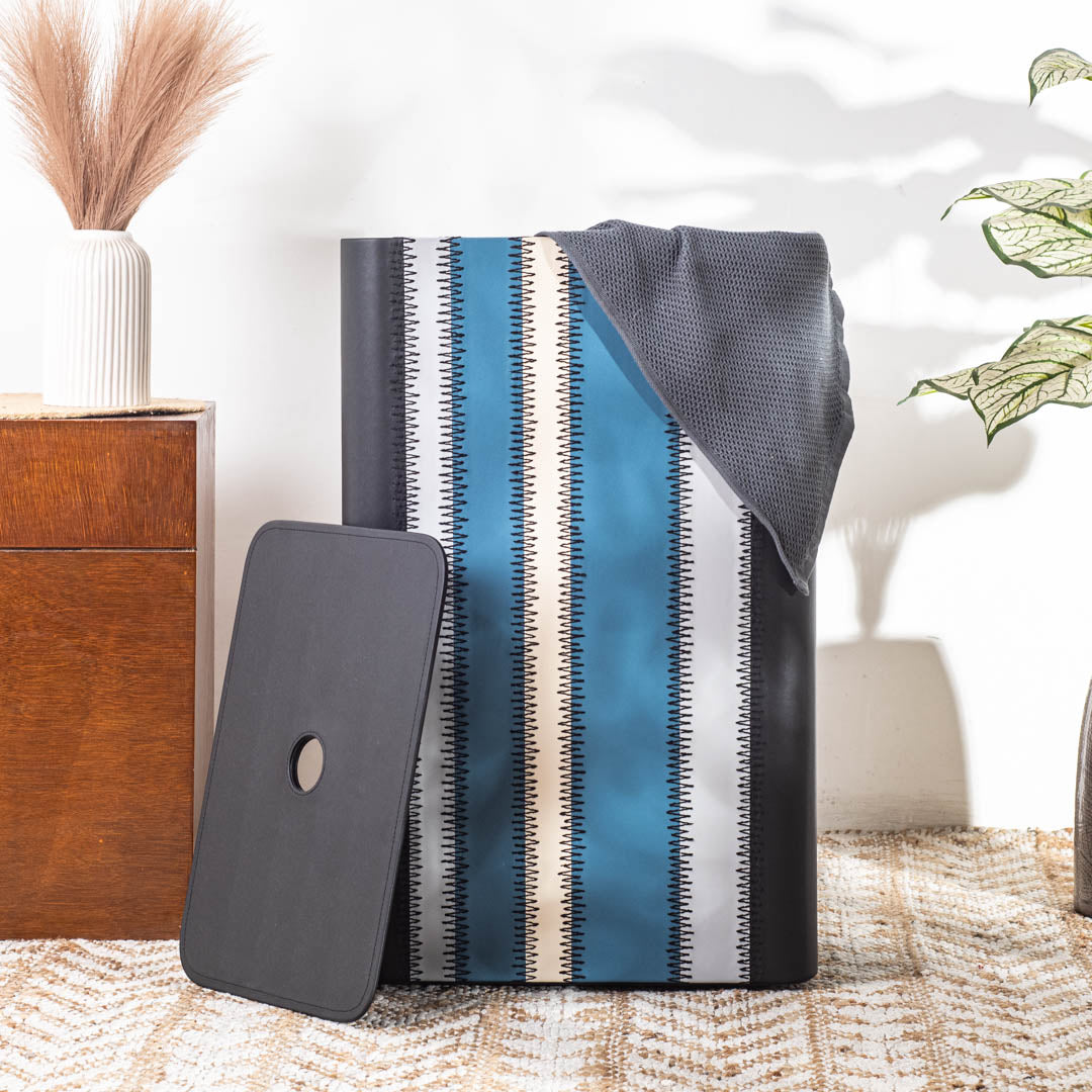 Premium Zig Zag Panel Patch Laundary Basket