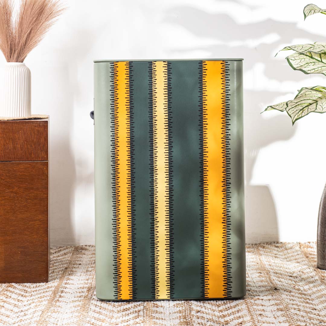 Premium Zig Zag Panel Patch Laundary Basket
