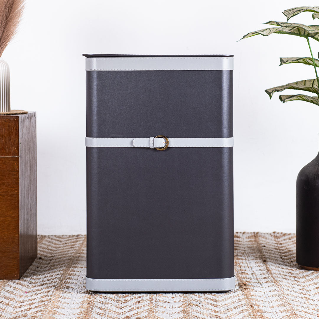 Buckle Design Laundry Box (16x11x24) Inch