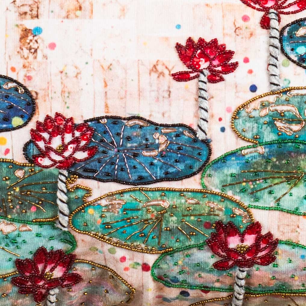 LOTUS WITH LEAVES