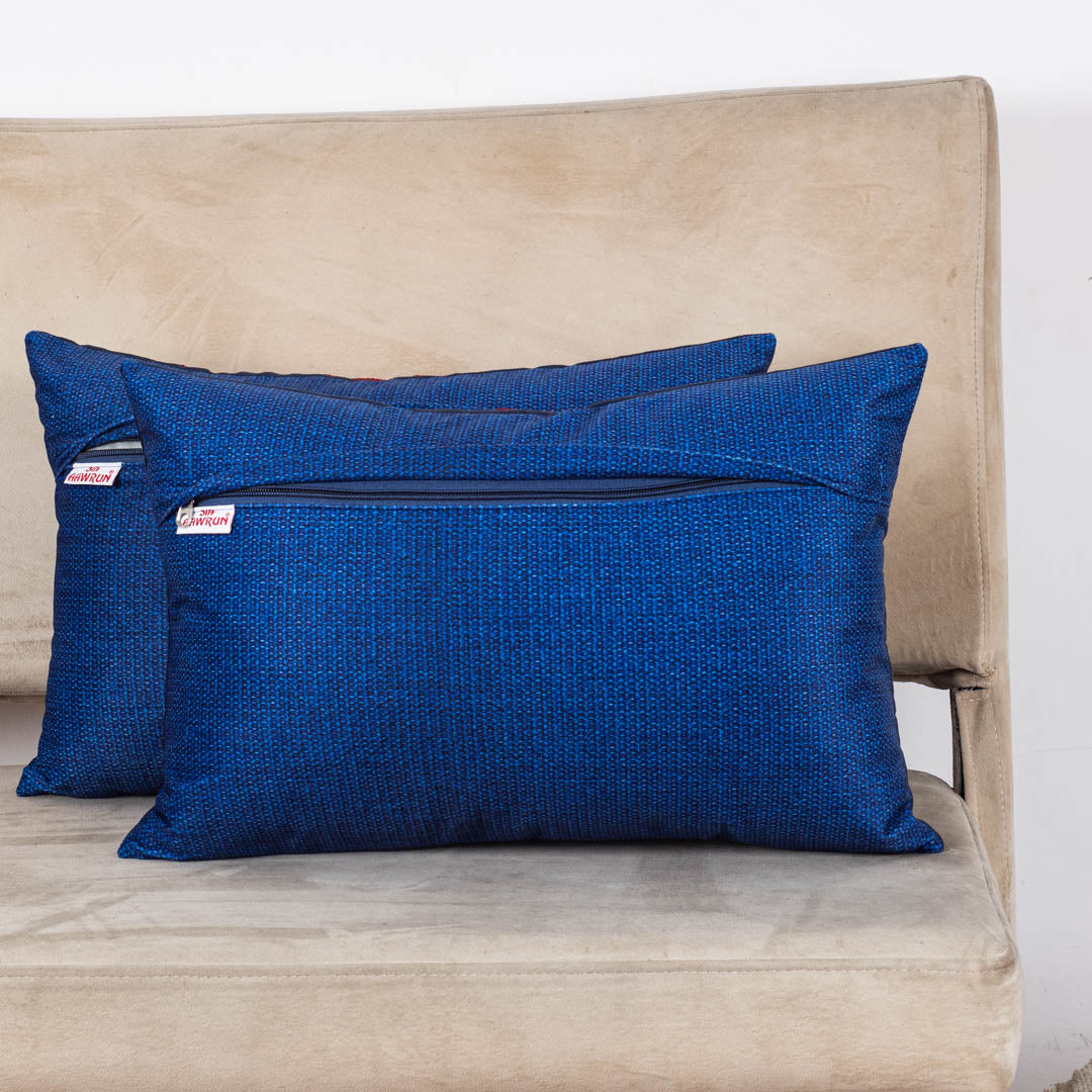 Designer Botanical & Bird Motif Cushion Cover for Sofa Décor